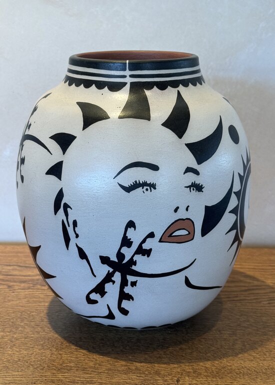 Image of Dragonfly/Woman Jar